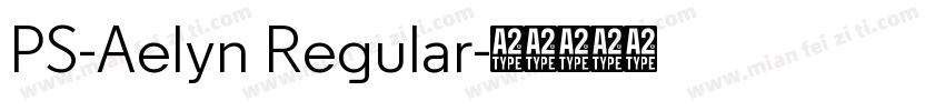 PS-Aelyn Regular字体转换